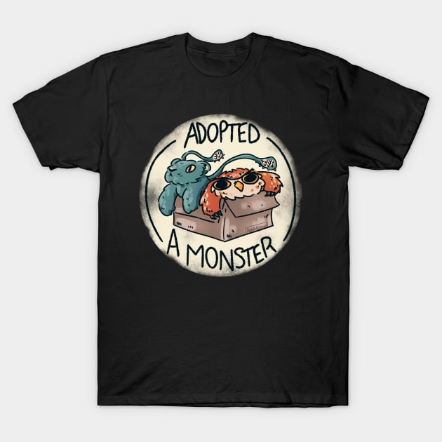 RPG Adopted A Monster T-Shirt by Rumpled Crow